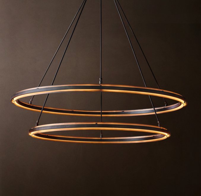 Peralta Two-Tier Round Chandelier