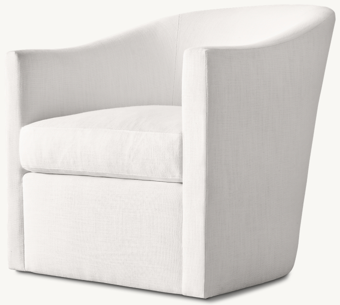 Oliver Barrelback Slope Arm Swivel Chair RH TEEN