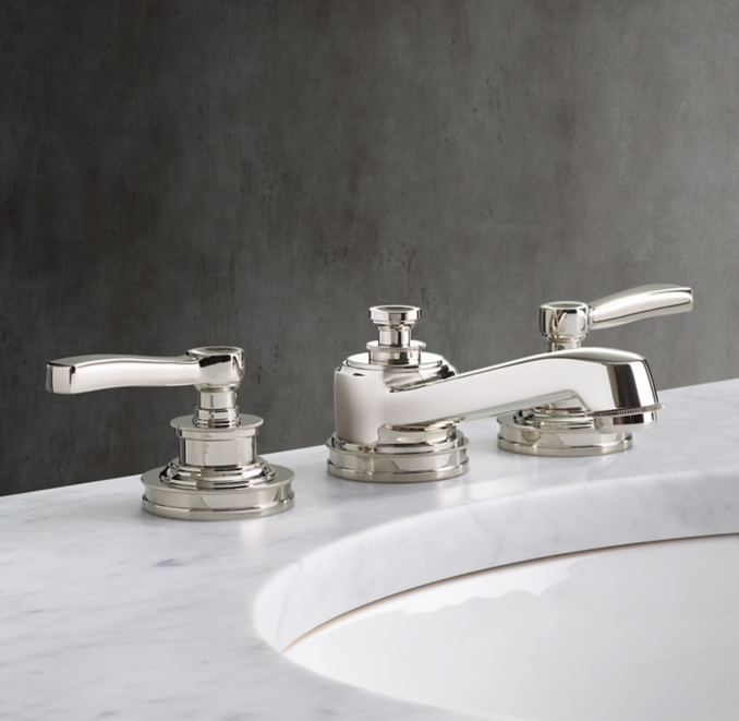 Three Quarter view of Asbury Lever-Handle 8" Widespread Faucet 