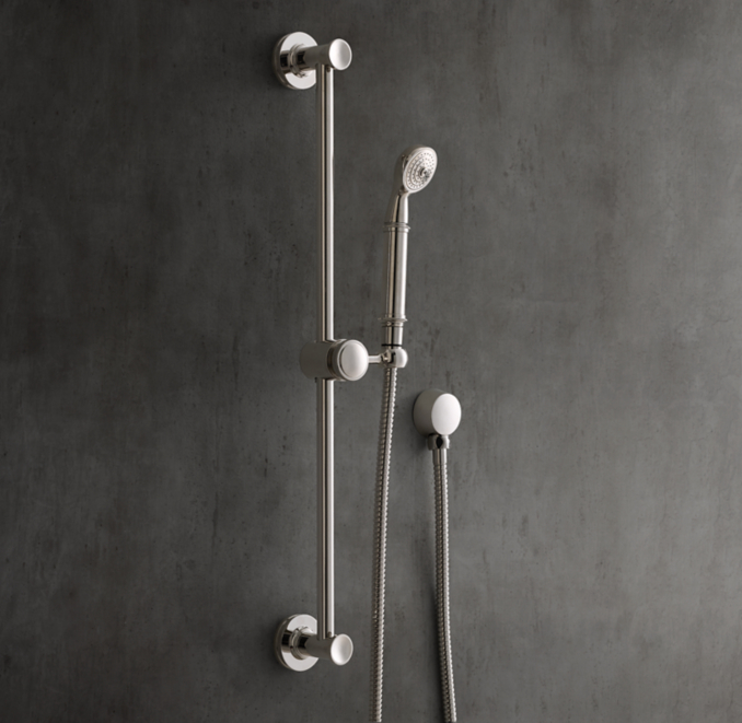 Three Quarter view of Asbury Wall-Mount Handheld Shower 