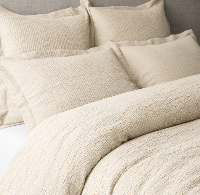 Organic Cotton Matelassé Duvet Cover