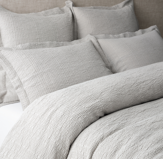 Organic Cotton Matelassé Duvet Cover