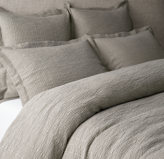 Organic Cotton Matelassé Duvet Cover