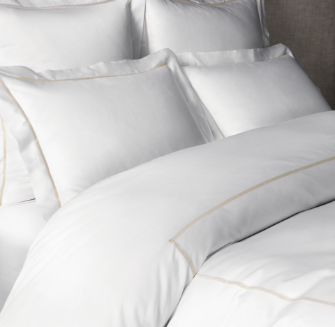 Italian Giza Cotton 700-Thread-Count Sateen Bedding Collection | RH