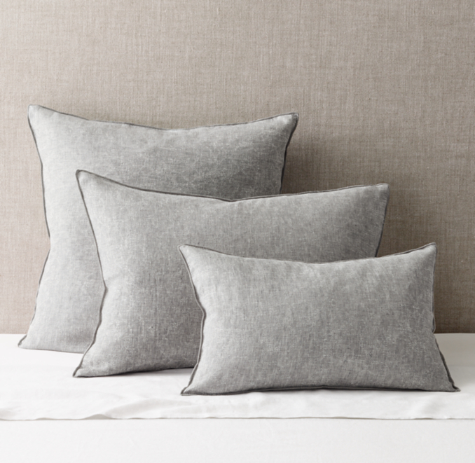 Erased Jacquard Linen Sham
