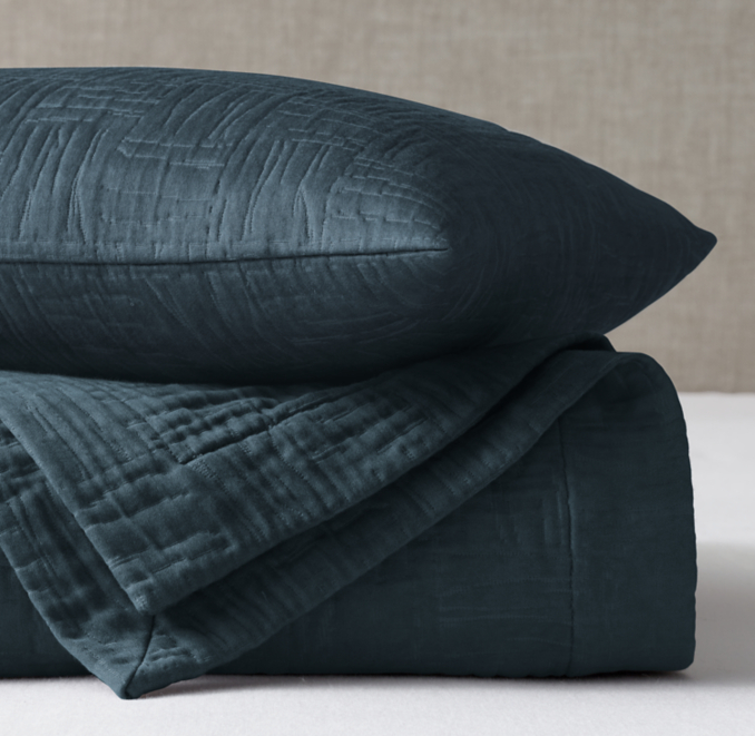 Italian Cotton Matelasse Coverlet