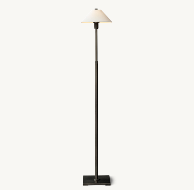 Utilitaire Linen Shade Floor Lamp