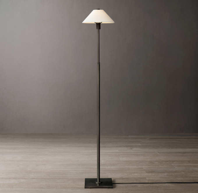 Utilitaire Linen Shade Floor Lamp