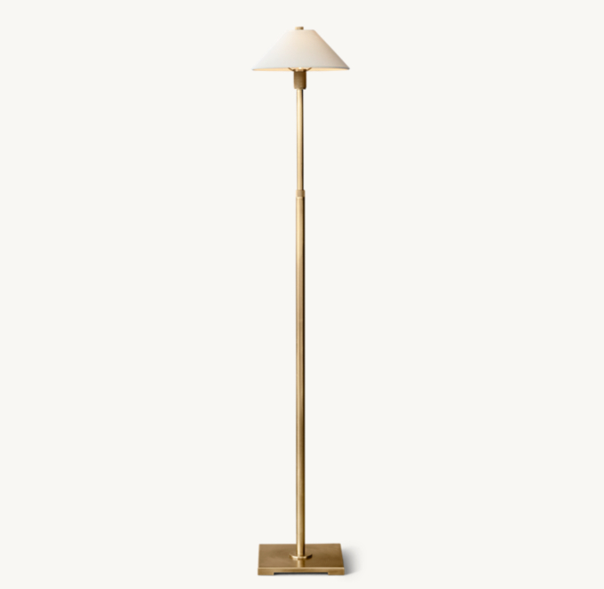 Vintage Brass Floor Lamp With Milk Glass Shade -  Canada