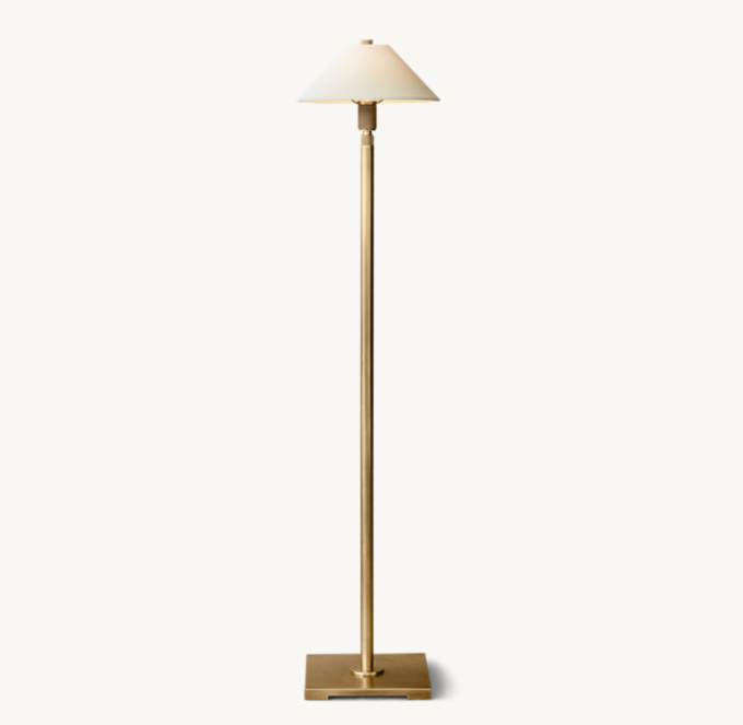 Vintage Brass Floor Lamp With Milk Glass Shade -  Canada