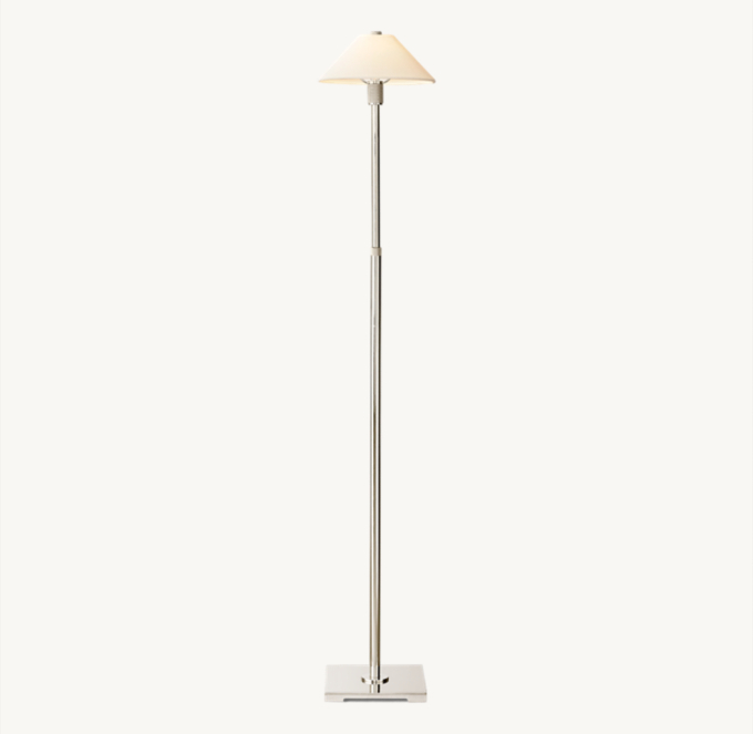 Utilitaire Linen Shade Floor Lamp