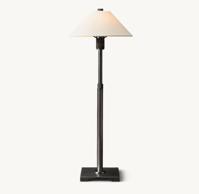 Utilitaire Linen Shade Table Lamp