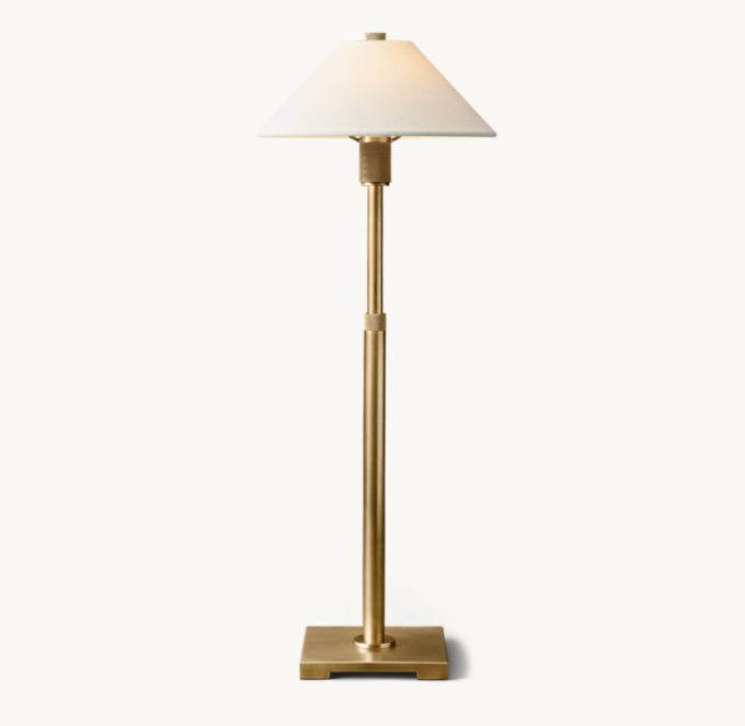 Utilitaire Linen Shade Table Lamp