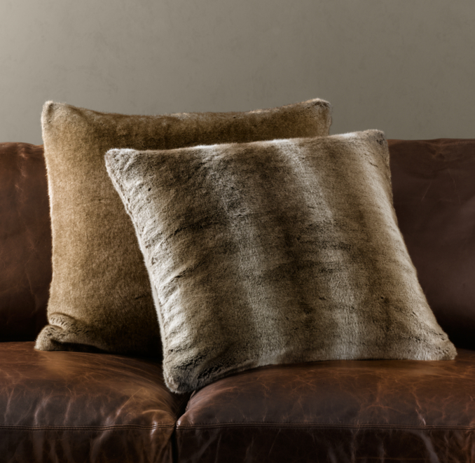 Mink Faux Fur Pillow Covers