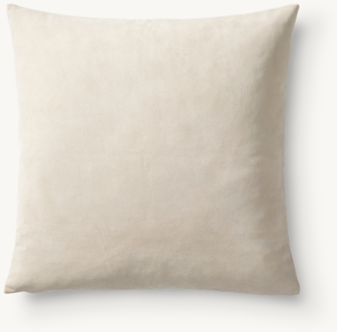 Overhead view of Suede Solid Pillow Cover - Square 