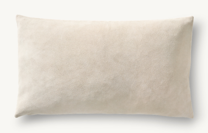Overhead view of Suede Solid Pillow Cover - Lumbar 