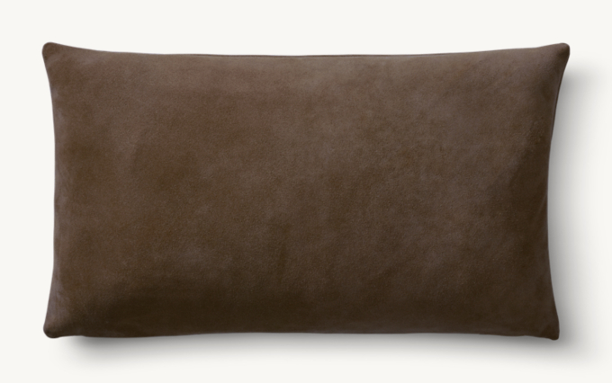 Overhead view of Suede Solid Pillow Cover - Lumbar 