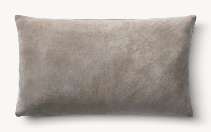 Suede Solid Pillow Cover - Lumbar