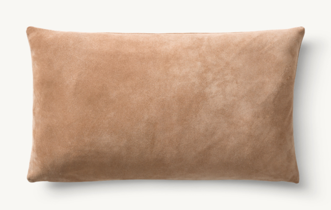 Suede Solid Pillow Cover - Lumbar