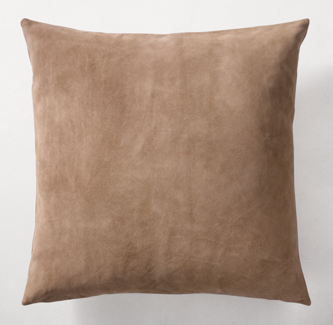 Suede Solid Pillow Cover Square