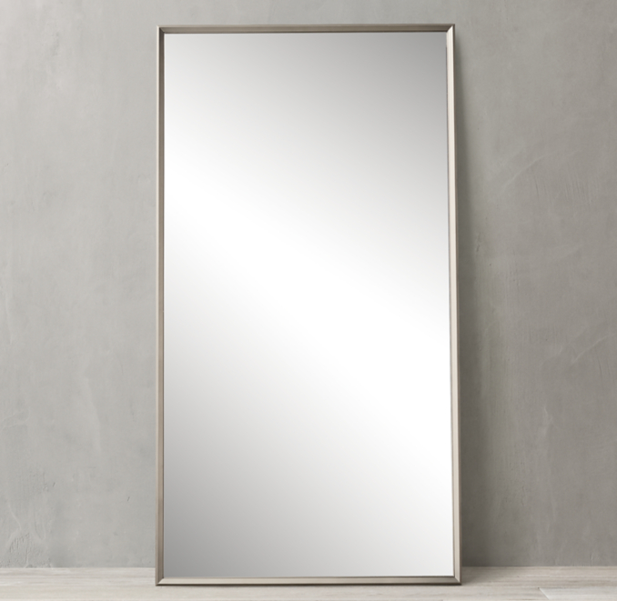 Metal Beveled Leaner Mirror