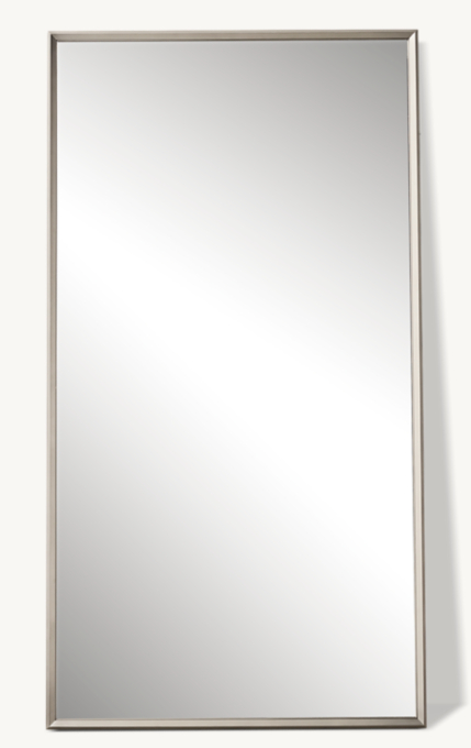 Metal Beveled Leaner Mirror