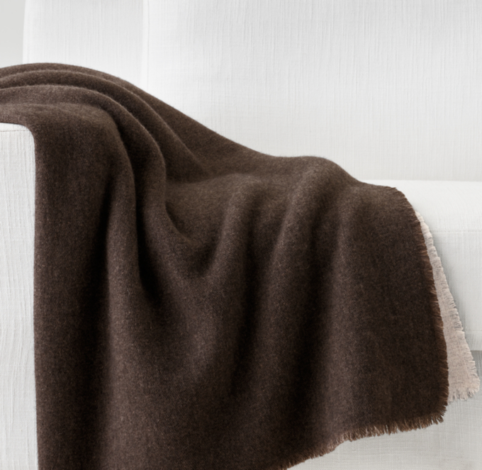 Cashmere Two-Tone Throw