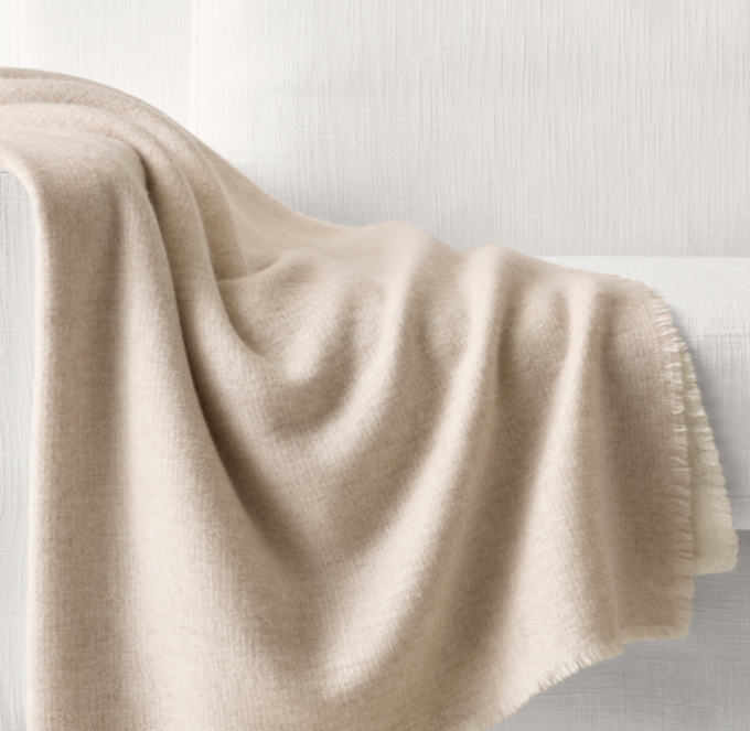 Cashmere Two-Tone Throw