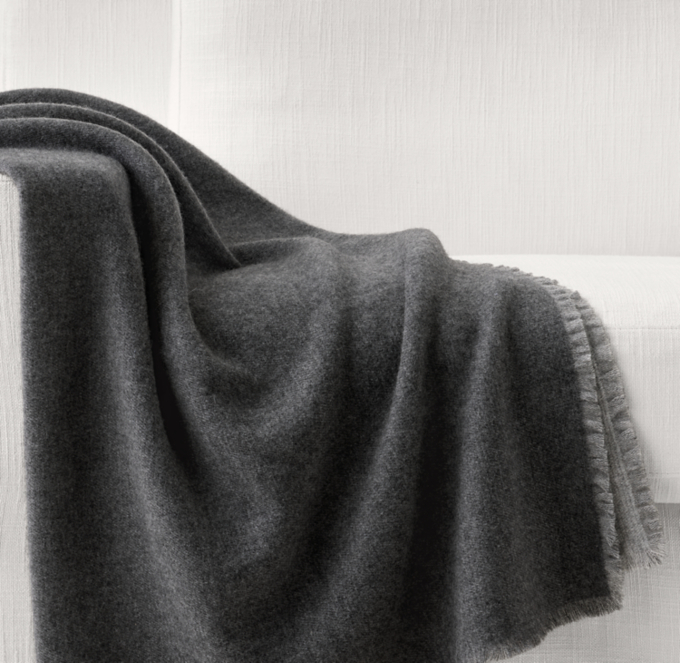 Cashmere Two-Tone Throw