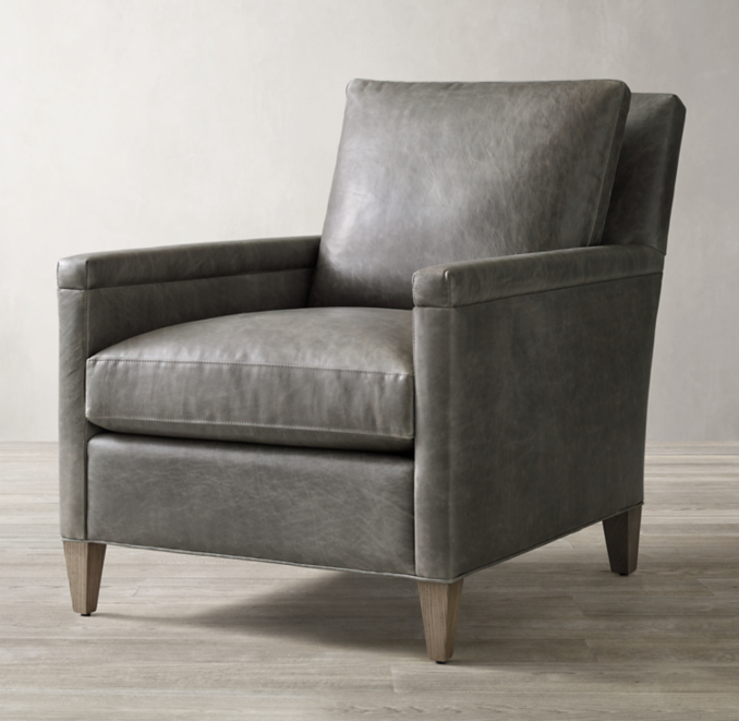 Turner Track Arm Leather Chair