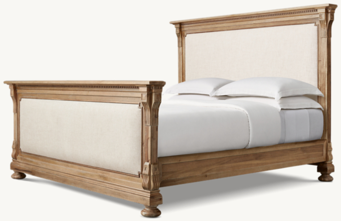 St. James Fabric Panel Bed with Footboard