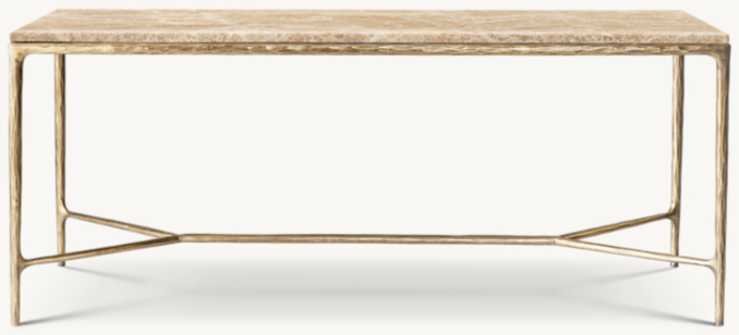 Shown in Gold Emperador Marble/Forged Brass.