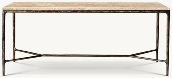 Shown in Gold Emperador Marble/Forged Brass.