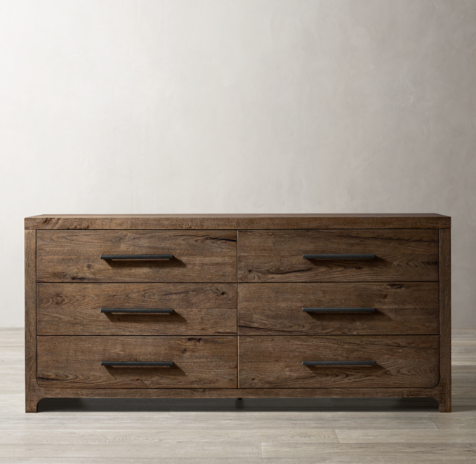 Davos Oak 6Drawer Dresser