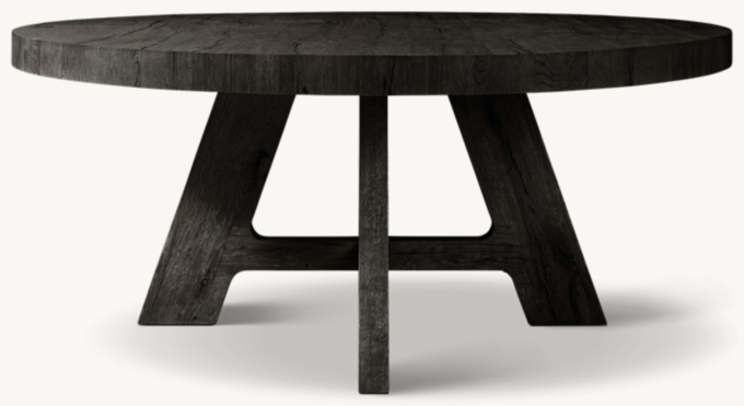Davos Chêne - Table à manger ronde 
