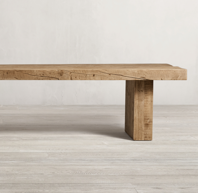 Reclaimed English Beam Plank Dining Table