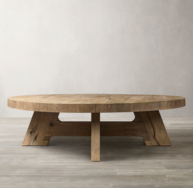 Davos Oak Round Coffee Table
