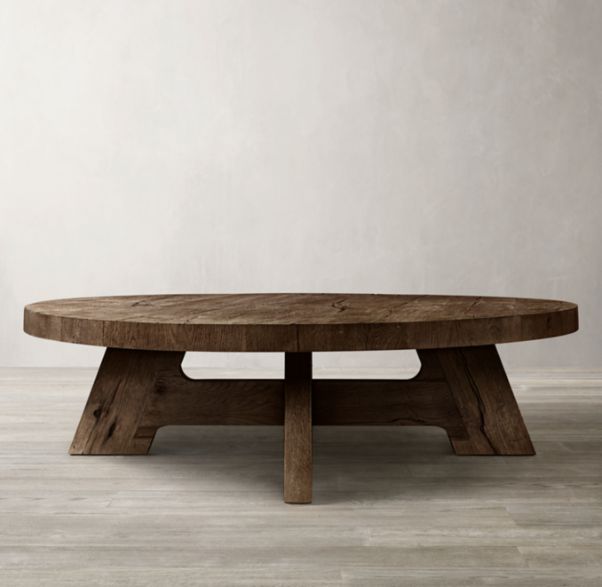 Davos Oak Round Coffee Table
