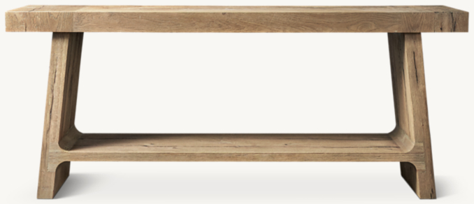 Davos Oak Console Table | RH