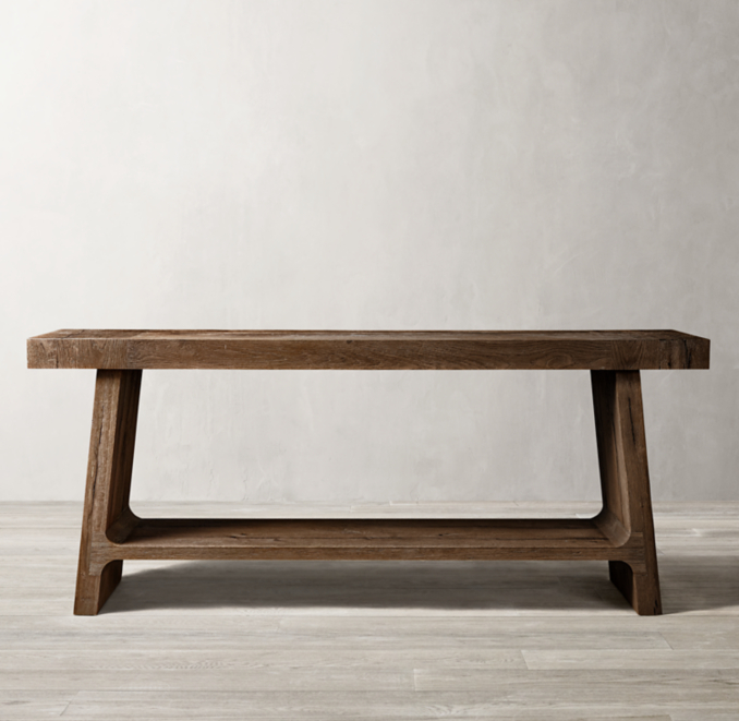 Davos Oak Console Table