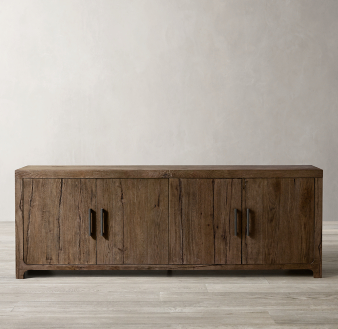Davos Oak Panel 4Door Sideboard