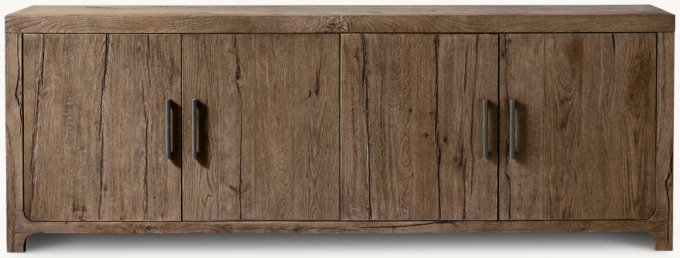 Davos Oak 4-Door Sideboard