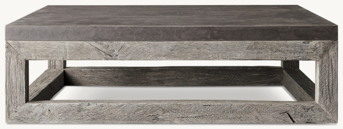 Restoration hardware concrete coffee table discount