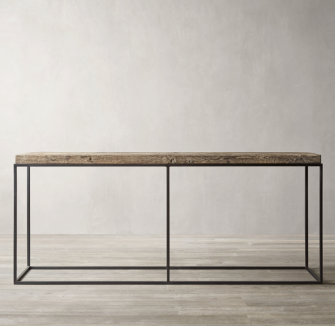 Restoration Hardware Console Sofa Table | Baci Living Room