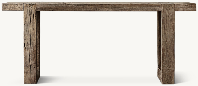 Reclaimed Rustic Oak Console Table