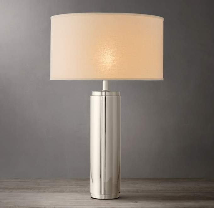 cylindrical column table lamp