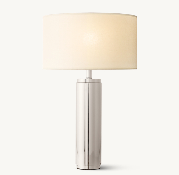 Cylindrical Column Table Lamp