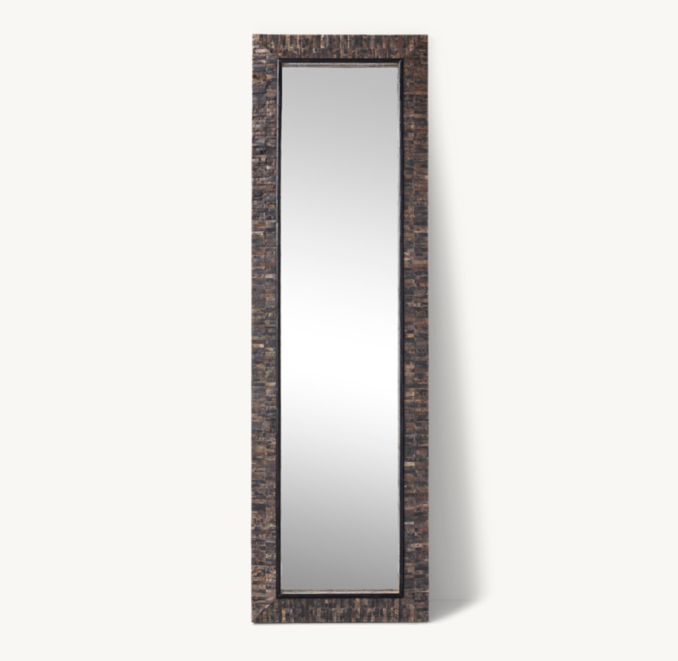 Beveled Horn Floor Mirror | RH