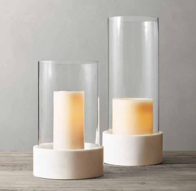 Marble Hurricane Candlelight Collection