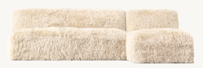 Restoration hardware store yeti couch